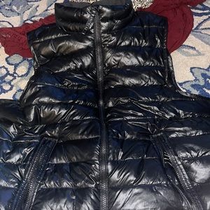 black american eagle vest